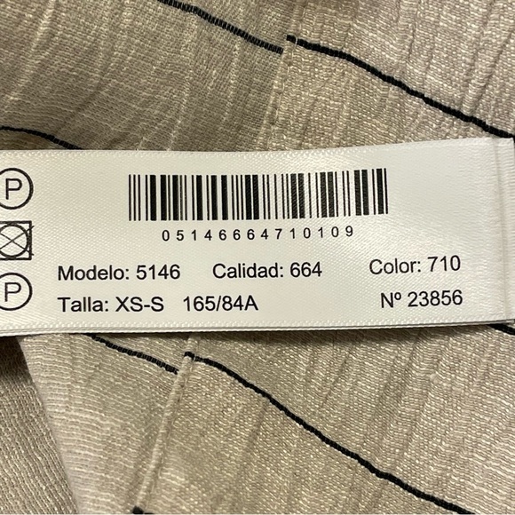 MASSIMO DUTTI NWOT Contrast Striped Linen Blend Shirt - Picture 11 of 13